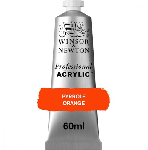 Winsor & Newton Professional Acrylique Tube 60ml 519 Orange Pyrrole ROW