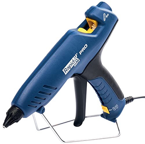 RAPID Pistolet à Colle Professionnel EG313, Compact Et Maniable, Haut débit De Colle : 900 g/h, Temps De Chauffe < 3 minutes, Parfait Pour Fixer Câbles, Moulures, Assembler Ou Installer, 5001490 Bleu