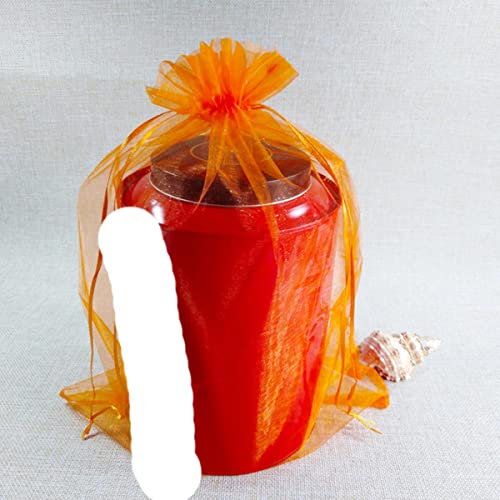 100 Stück 17 x 23 20 x 30 25 x 35 30 x 40 cm Organzabeutel Schmuckverpackungsbeutel Hochzeitsfeier Weihnachtsdekoration Beutel Geschenkverpackungsbeutel-Orange,30x40cm
