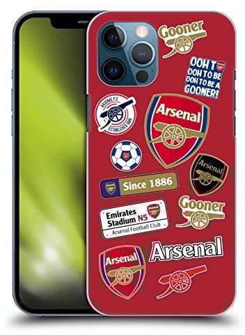 Head Case Designs Officially Licensed Arsenal FC Collage Logos Hard Back Case Compatible With Apple iPhone 12 Pro Max