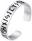 FaithHeart Jonv Ouvert 15mm pour Femme Homme Viking Runes Bracelet Manchette Acier Inoxydable