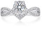 MomentWish Moissainte Verlobungsring Damen, Liebes Geschenk für sie, 1 Karat Engagement Ring Silber 929 Kronenform Hochzeit Jahrestag Geschenk Frauen-Größe52