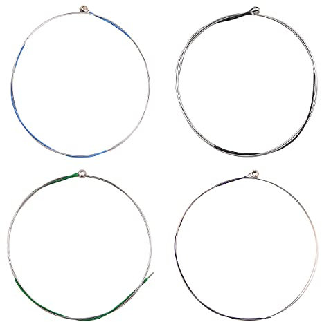 Alnicov 2 Set di corde per violino Set completo (GDAE) Corde universali in acciaio per violini 4/4 3/4 1/2 1/4