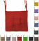 Cuscini con Lacci Coprisedia Imbottito Cuscino Sedia Cucina da Interno o Esterno Spessore 6 cm Misura 40x40 cm Tinta Unita Made in Italy (40X40, ROSSO, 4)