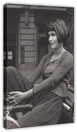 FISH DRAGATE Audrey Tautou Poster 43 Leinwandposter Schlafzimmer Dekor Sport Landschaft Büro Zimmer Dekor Geschenkrahmen Stil 50 x 75 cm