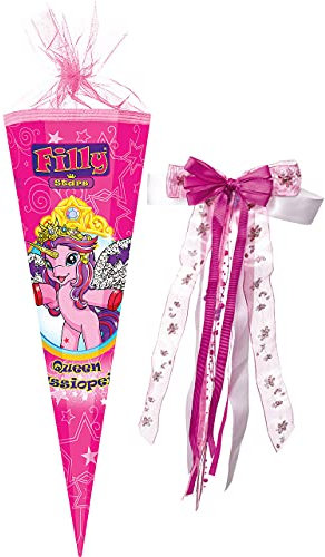 alles-meine.de GmbH komplette Füllung - Circa 200 Teile - für Schultüte - Filly Pferd/Einhorn - Cassiopeia - eckig - Organza Abschluß - für ALLE Zuckertüte ..