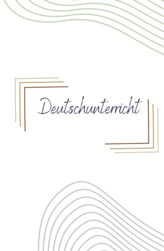 Deutschunterricht German learning notebook: Stylish book for learning German