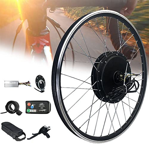 Umrüstsatz für Elektro-Fahrrad, Vorderradmotor, 250 W, 500 W, 1000 W, Elektro-Fahrrad-Set, 48 V, mit LCD-Display-Steuerung, Hebel