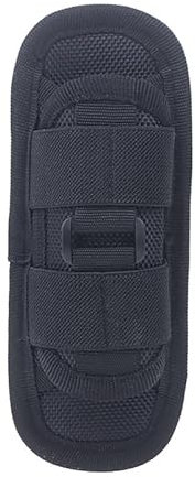 Bolsa táctica de caza Molle de nailon para linterna de 360 grados, giratoria, para exteriores, funda de antorcha portátil