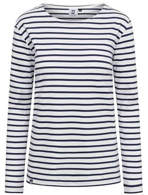 HANSEHELD Damen Streifenshirt GOTS Langarm