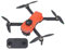 Drohne mit 8K-Dual-Kamera für Kinder und Anfänger, Faltbarer Ferngesteuerter Quadrocopter mit Gesten-Selfie, 360°-Rollen, Hindernisvermeidung, WIFI-Echtzeitübertragung (ORANGE)
