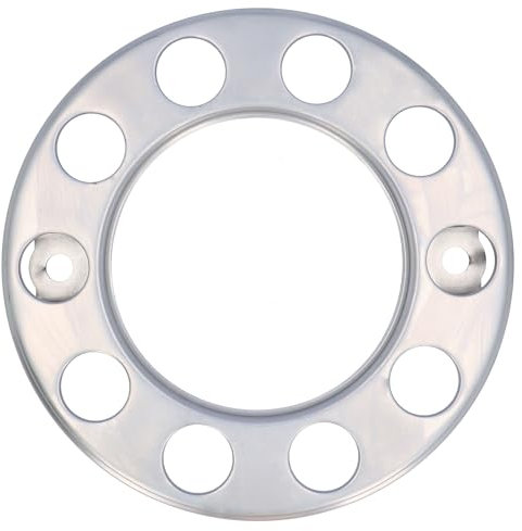 Radzierblende LKW Radbolzenabdeckung Silber 335mmØ 10Loch Metall 22,5 Zoll