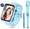 OKYUK 4G Kinder smartwatch, smartwatch Kinder mit GPS und Telefon,Armbanduhr Kinder Junge mädchen,mit Video Phone Call, Nachrichten, Schulmodus, SOS-Funktion, Kamera und Schrittzähler (T45 Blau)