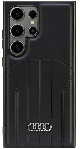 Audi Synthetic Leather Hülle für S24 Ultra S928 Schwarz hardcase AU-TPUPCMS24U-Q5/D1-BK