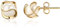 Perlenohrringe Gold für Frauen, Perlenohrringe Stecker, Ohrringe Gold Damen, Schmuckgeschenk für Frauen und Mädchen