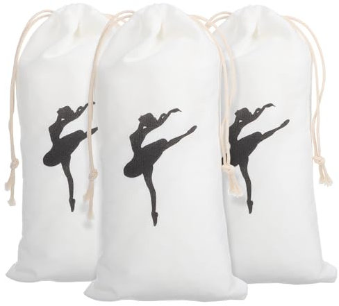 NULYLU 3stücke Kordelzugbeutel Für Ballettschuhe Robuste Aufbewahrungstaschen Für Tanzschuhe Für Kleine Tänzerinnen