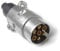KOOLEVER 7 Pin Trailer Metal Plug, 12V Waterproof 7 Pin Trailer Plug Towbar Socket, Heavy-Duty Durable Aluminum Alloy Adapter Electrical Socket for Cars, Caravans, RVs and Trailers