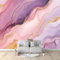 Marbre Rose Papier peint intissé Rose 400x280 cm Décoration Murale Poster Tableaux Muraux Tapisserie Photo Effet 3D