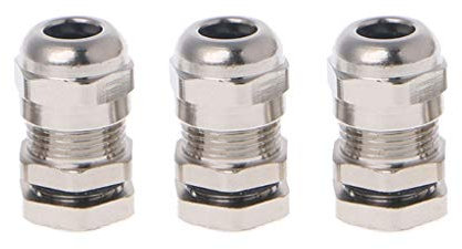 3Pcs Cable Connectors Stainless Steel Cable Wire Protectors Cable Joints Adjustable PG7 3.0-6.5mm