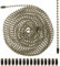 3m Zugkette für Deckenventilator, Metall Lichtzugkettenverlängerung mit 20 Verbindungsstücken 3mm Perlenkettenzüge Lichtzugkette DIY-Bastelarbeiten (Bronze)
