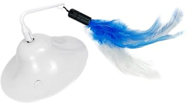 BESPORTBLE Elektrisches Katzenspielzeug UFO Flydisc Plattenspieler Selbstbeschäftigung Interaktives Batteriebetriebenes Haustierspielzeug Für Hauskatzen