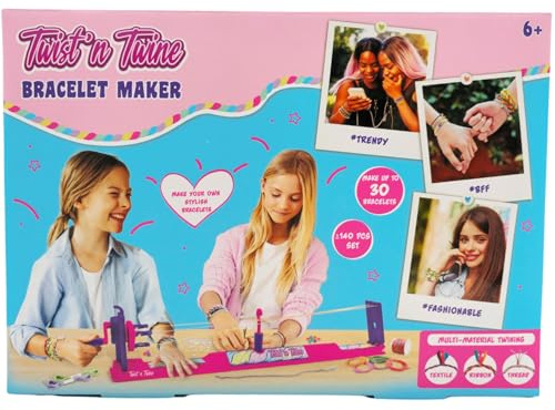 2iX Twist’n Twine Bracelet Maker - Kreiere Deine Eigenen Stilvollen Armbänder - 140-teilig - Jungen & Mädchen ab 6 Jahren