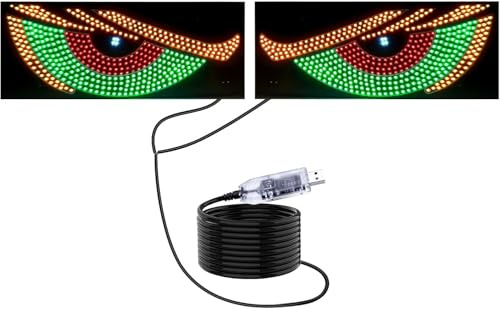 2PCS das böse auge, eine frontbrille das auto und es wurden die leds eingebaut: die leds 11. Die sats des suv pickup-truck rv