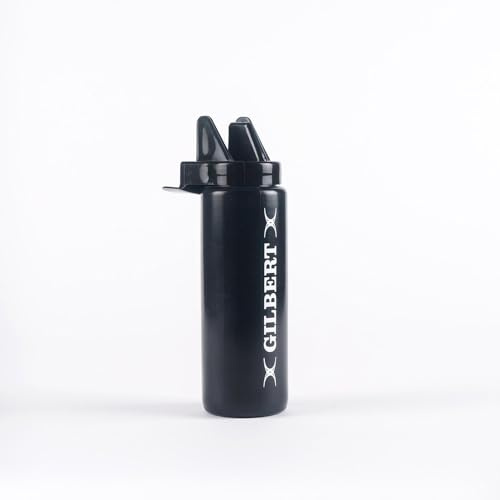Rugby accessories - Water Bottles and Carrier - Water Bottles 1 Litre - Black/Green - 1 Litre