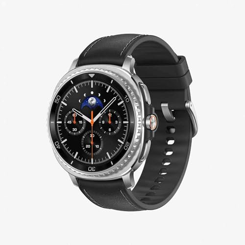 Samsung Galaxy Watch8 Classic 46mm, AI Smart Watch with Cushion Design and Rotating Bezels, with Hybrid Band and Wearable Display, Bluetooth, Black, 3 Year Samsung Extended Warranty (UK Version)