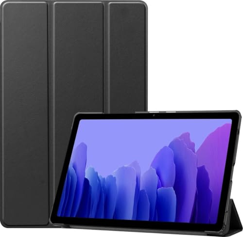 BTH - Tablet Hülle für Samsung Galaxy Tab A7 (2020) - Leichte Hülle mit Trifold Cover - Stoßfest Schwarz