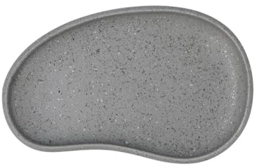 Bidasoa Fuente Petrea de Porcelana 25,5x16cm | Gris, Porcelana, acabado piedra, 25,5x16cm