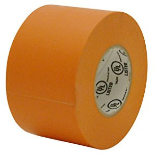 JVCC E-Tape Cinta aislante de color: 2 in. x 66 ft. (naranja)