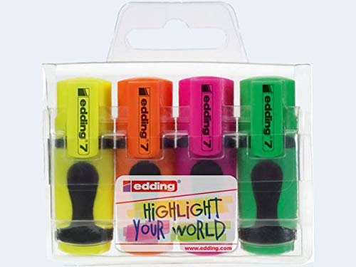 Edding 7 Mini Highlighter (Wallet 4)