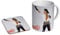 Michael Jackson Bad Keramik-Kaffeetasse + Untersetzer Geschenkset