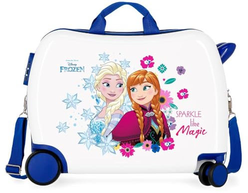 Disney Frozen Die Eiskönigin Sparkle Like Magic Kinder-Koffer Mehrfarbig 50x38x20 cms Hartschalen ABS Kombinationsschloss 2,3Kgs 4 Räder Handgepäck, Blau / Mehrfarbig