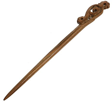 Palillos de pelo de madera japonés chino de pelo palillo sándalo horquilla tocado pelo Accesorios de estilo rojo oscuro