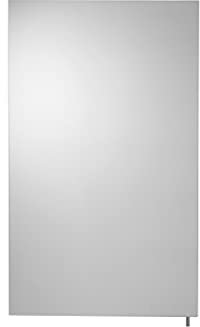 Croydex Finchley Stainless Steel Bathroom Mirror Cabinet, 2 Adjustable Shelves, Soft Close Hinges, All Fixtures and Fittings Included, Easy to Install Pre-Assembled Bathroom Wall Cabinet, 67x40x12cm,