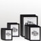 15 tlg. Foto Bilderrahmen-Set in Schwarz in verschiedenen, unterschiedlichen Größen. Für Fotowände & Bilderwände mit schwarzen Bilderrahmen, Hochformat & Querformat geeignet. Von 10x15cm bis 21x30cm