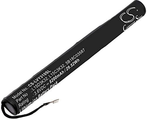 TCTK Akku 8200mAh Kompatibel mit [Lenovo] Yoga Tab 3 10, YT3-X50, YT3-X50F, YT3-X50M, ZA0H0029GB, ZA1N0039NZ Ersetzt 5B18C03587, L15C3K32, L15D3K32 FBA