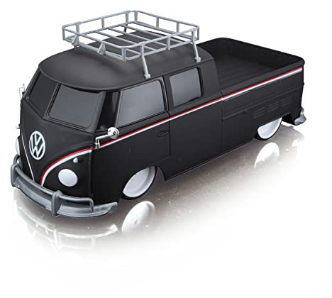 Maisto Tech R/C VW Bus T1 Pick-up: Ferngesteuertes Auto im Maßstab 1:16, 2,4 GHz Frequenz, mit Pistolengriff-Steuerung, ab 5 Jahren, 33 cm, Batterien Nicht enthalten, schwarz (582707)