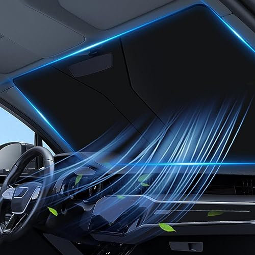 Auto Windschutzscheibe Sonnenblende für BMW Z4 Roadster E85 E89 G29 / Coupe E86, Faltbare Sonnenschutz Sommer Hitzeschutz UV Schutz,142×80cm
