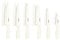 Cuisinart Knife Set, 12pc Cermaic Knife Set with 6 Blades & 6 Blade Guards, Lightweight, Stainless Steel, Durable & Dishwasher Safe (Cream), C55-12