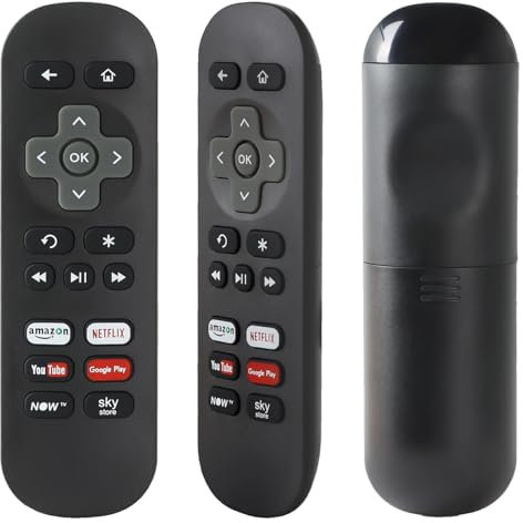 YiBiChin Replacement Remote for Now TV Box, 6 Shortcut Keys, Compatible with Now TV Box ONLY, No Setup Required