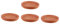 Lot De 4 Pots De Fleurs Rectangulaires en Terre Cuite avec Tapis De Drainage
