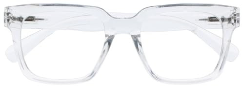 OPULIZE ERA Blue Light Glasses - Clear Lens - Anti-Reflective & Anti-Glare - UV400 Protection - Oversized Frame - Computer & Screen Glasses - Men & Women