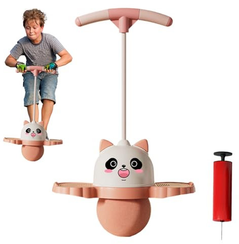 Shopping-Kugel für Kinder – Tier Jump Ride Toy, Balance Bounce Ball mit Griff | Aufblasbares Springspielzeug mit Griff, luftgefüllter Spielball, aktiver Spaß für zu Hause, E