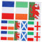 IMIKEYA 1 Satz String-Flag Flaggen der Welt Flaggen-Banner Weltflagge Banner mit internationaler Fußballflagge internationale Wimpelketten Länder Ammer Polyestertuch