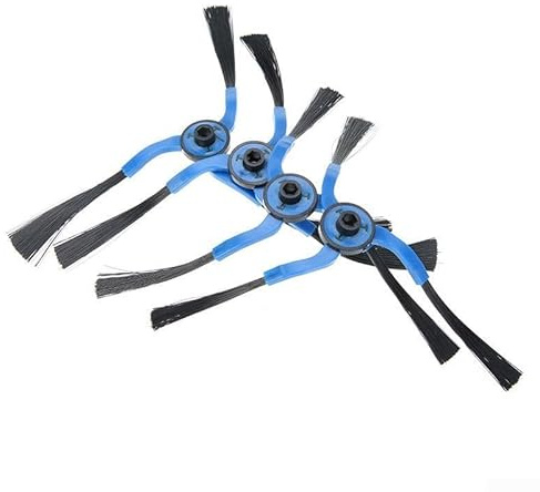 ZAMETTER Confezione da 4 spazzole laterali di ricambio per robot aspirapolvere Samsung VC-RM72VR VC-RM96W VC-RM84V VC-RM52VR VC-RM94W VC-RM72VS VC-RM72VG setole nere in nylon