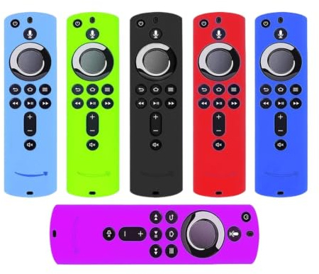 1PCS Suitable For Fire TV Stick 4K 2GEN Remote Silicone Case Protective Cover Skin Firestick Glow In The Dark(Black)