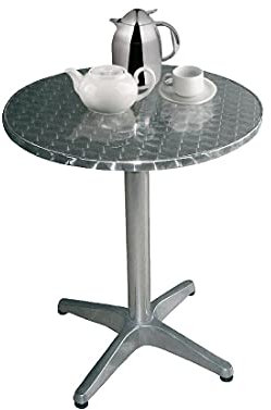 Bolero Round Table Bistro Edelstahl. 800mm Durchmesser.